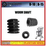 B-10 | B-15 SPAREPART WORM GEAR | WORM SHAFT Planetary Mixer GETRA
