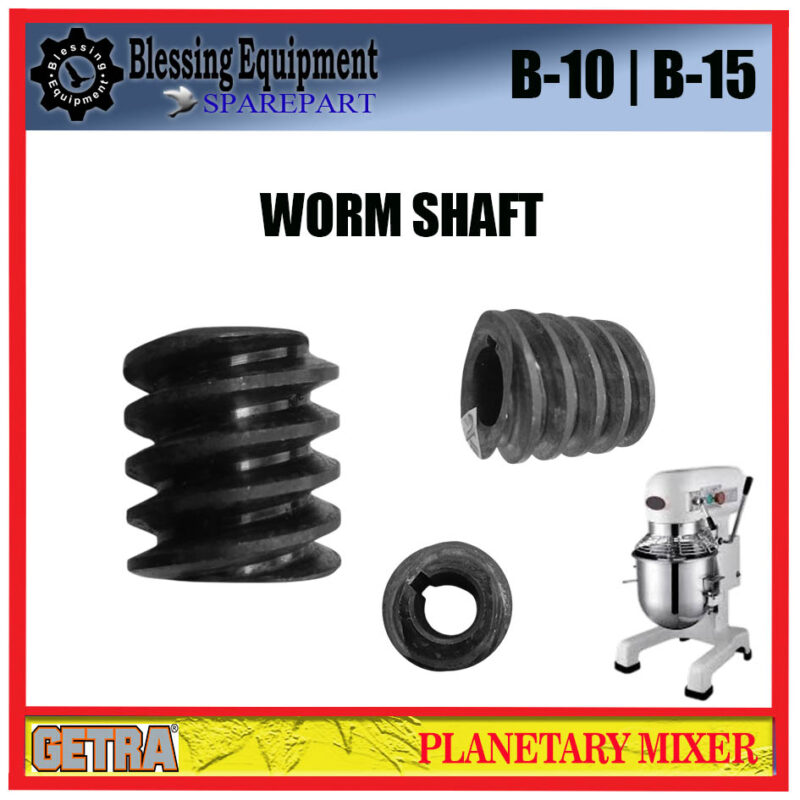 B-10 | B-15 SPAREPART WORM GEAR | WORM SHAFT Planetary Mixer GETRA