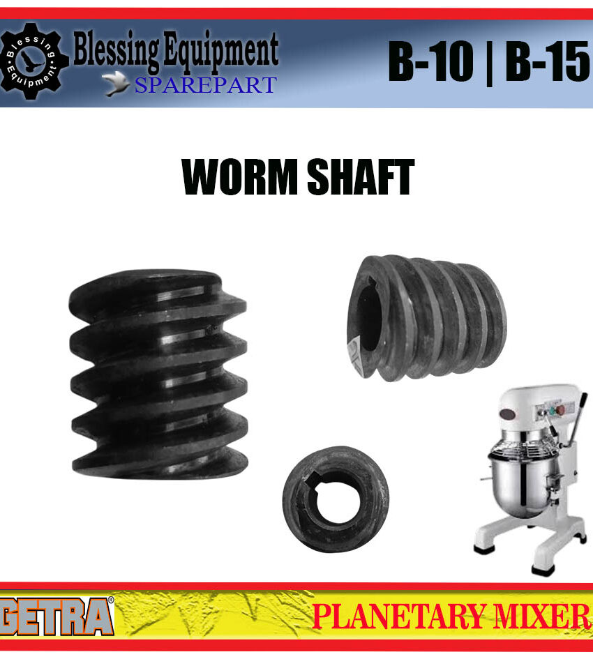 B-10 | B-15 SPAREPART WORM GEAR | WORM SHAFT Planetary Mixer GETRA