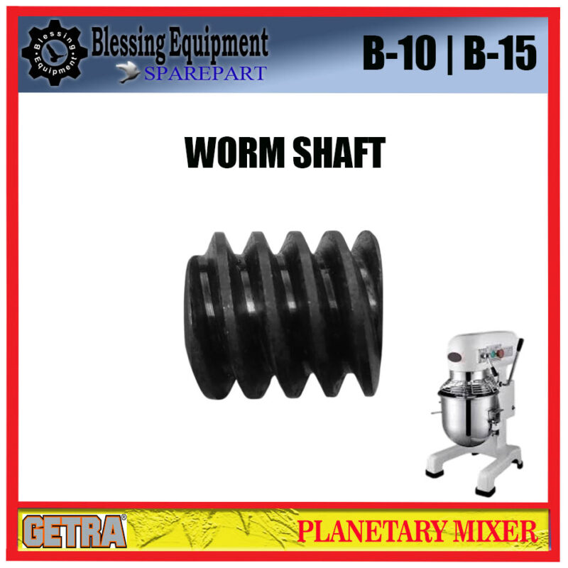 B-10 | B-15 SPAREPART WORM GEAR | WORM SHAFT Planetary Mixer GETRA - Image 4