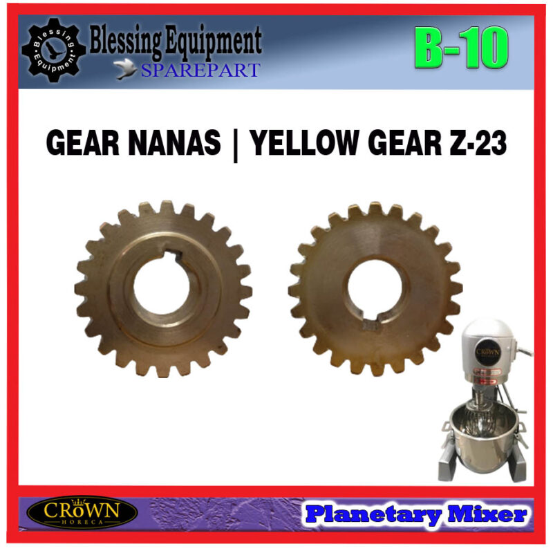 B-10 SPAREPART YELLOW GEAR | GEAR NANAS Z-23 Planetary Mixer CROWN GEAR 23 GIGI - Image 5