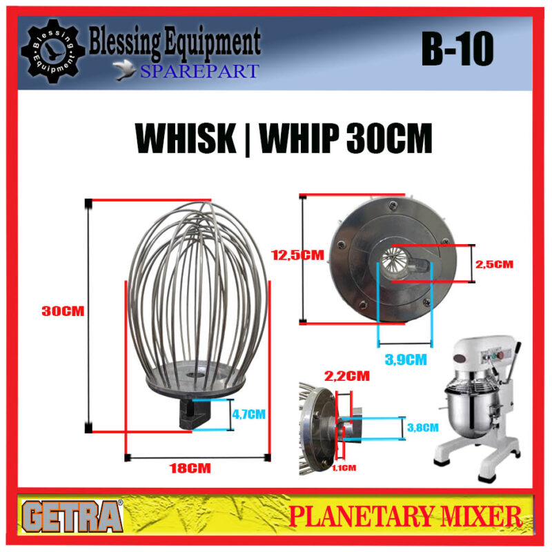 B-10 SPAREPART WHIP | WHISK 30CM Planetary Mixer GETRA B-10 SPAREPART WHIP | WHISK 30CM Planetary Mixer GETRA - Image 2