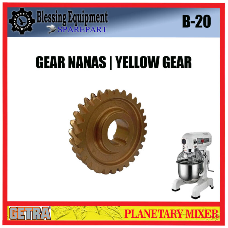 B-20 SPAREPART GEAR NANAS | YELLOW GEAR Z-29 B 20 Planetary Mixer GETRA - Image 4