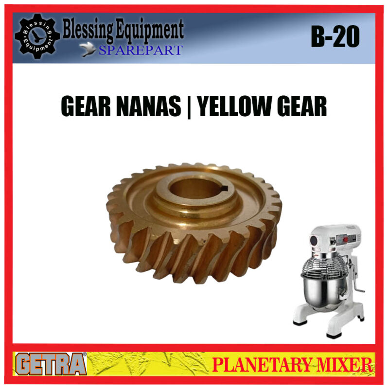 B-20 SPAREPART GEAR NANAS | YELLOW GEAR Z-29 B 20 Planetary Mixer GETRA - Image 3