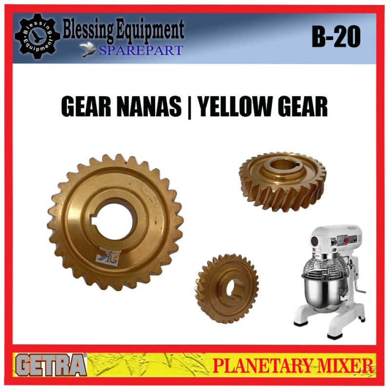 B-20 SPAREPART GEAR NANAS | YELLOW GEAR Z-29 B 20 Planetary Mixer GETRA