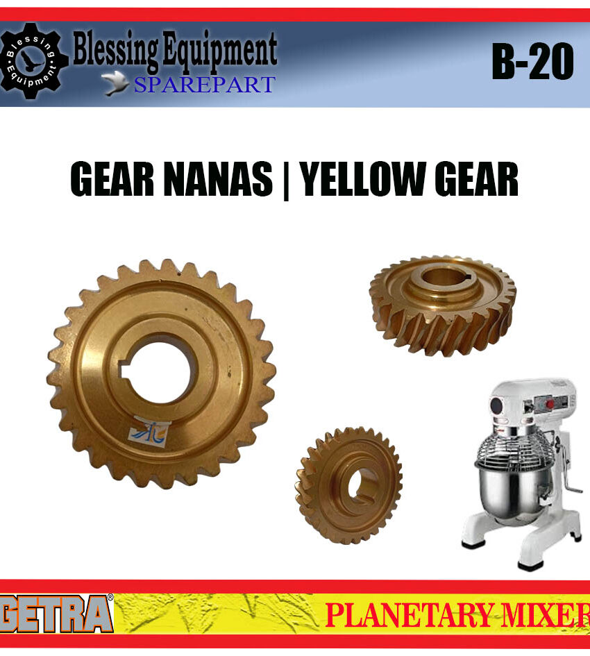 B-20 SPAREPART GEAR NANAS | YELLOW GEAR Z-29 B 20 Planetary Mixer GETRA