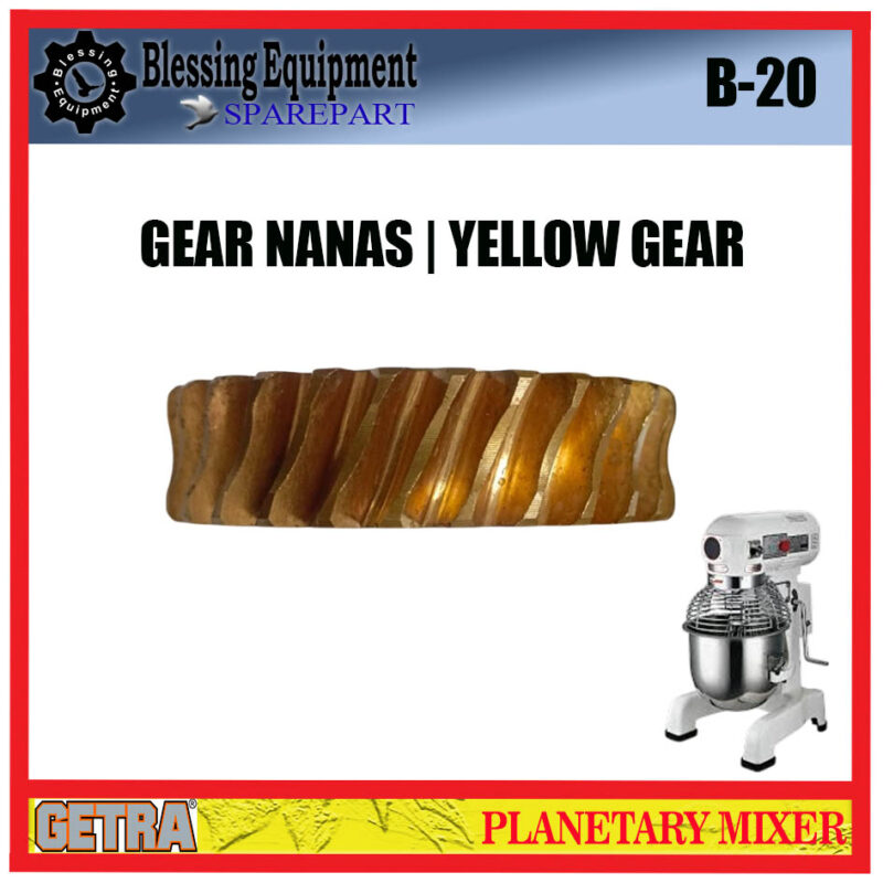 B-20 SPAREPART GEAR NANAS | YELLOW GEAR Z-29 B 20 Planetary Mixer GETRA - Image 5