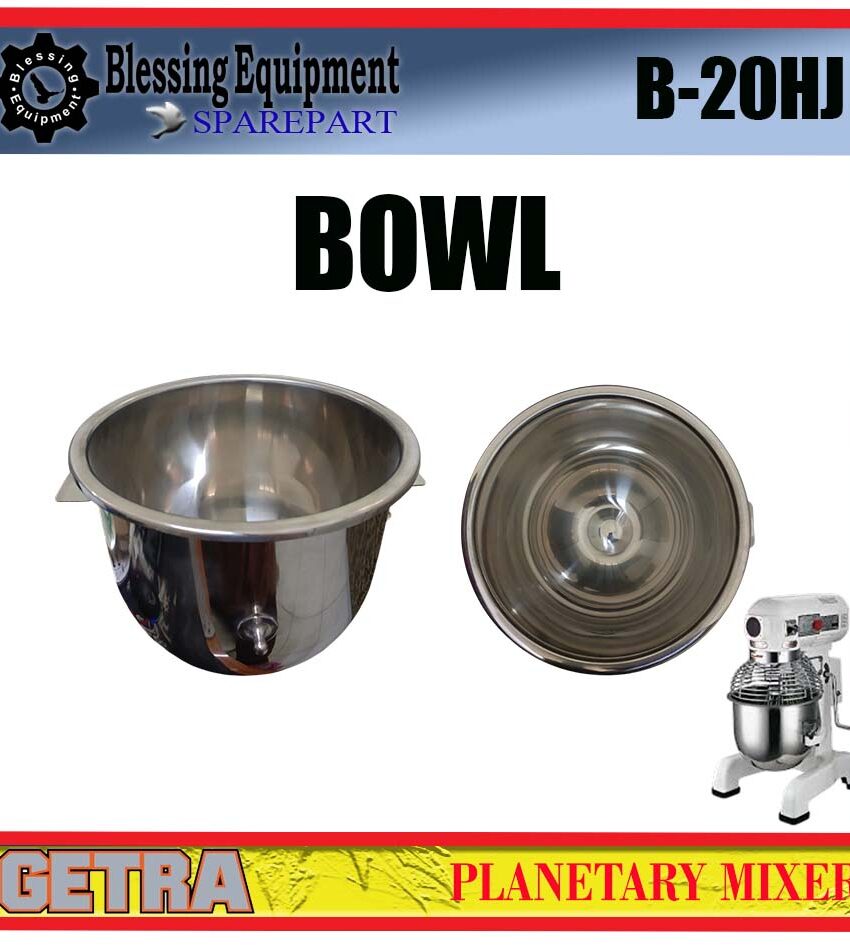 B-20HJ GETRA SPAREPART WADAH | BOWL 20L T=28,5 D=35,5 Planetary Mixer GETRA MANGKUK MIXER 20LITER B 20HJ