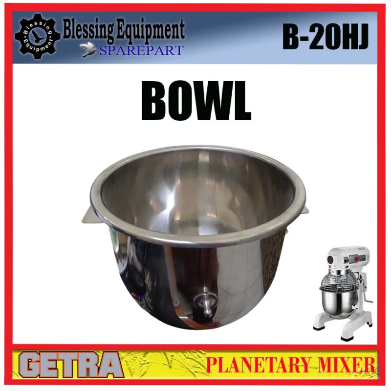 B-20HJ GETRA SPAREPART WADAH | BOWL 20L T=28,5 D=35,5 Planetary Mixer GETRA MANGKUK MIXER 20LITER B 20HJ - Image 3