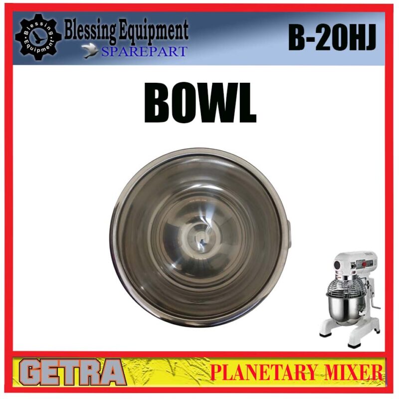 B-20HJ GETRA SPAREPART WADAH | BOWL 20L T=28,5 D=35,5 Planetary Mixer GETRA MANGKUK MIXER 20LITER B 20HJ - Image 4