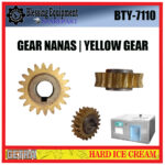 BTY-7110 SPAREPART GEAR NANAS | YELLOW GEAR Hard Ice Cream GEA GETRA BTY 7110 GEAR MESIN PEMBUAT ES KRIM