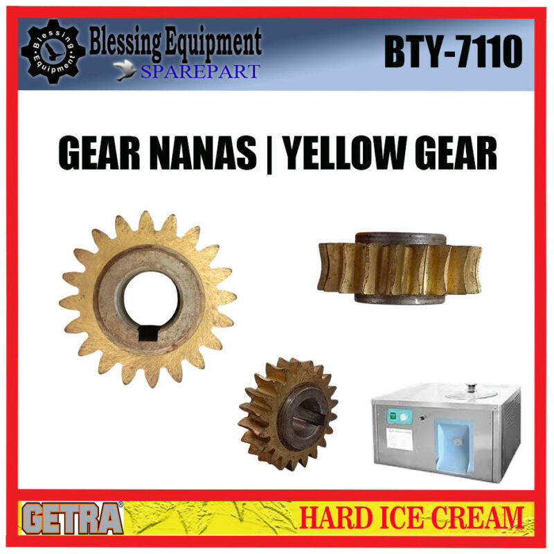 BTY-7110 SPAREPART GEAR NANAS | YELLOW GEAR Hard Ice Cream GEA GETRA BTY 7110 GEAR MESIN PEMBUAT ES KRIM BTY-7110 SPAREPART GEAR NANAS | YELLOW GEAR Hard Ice Cream GEA GETRA BTY 7110 GEAR MESIN PEMBUAT ES KRIM