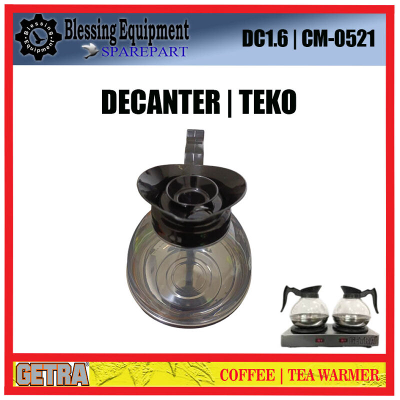 DC1.6 DECANTER | WADAH | TEKO Tea Coffee Warmer CM-0521 GETRA DC1.6 DECANTER | WADAH | TEKO Tea Coffee Warmer CM-0521 GETRA - Image 3