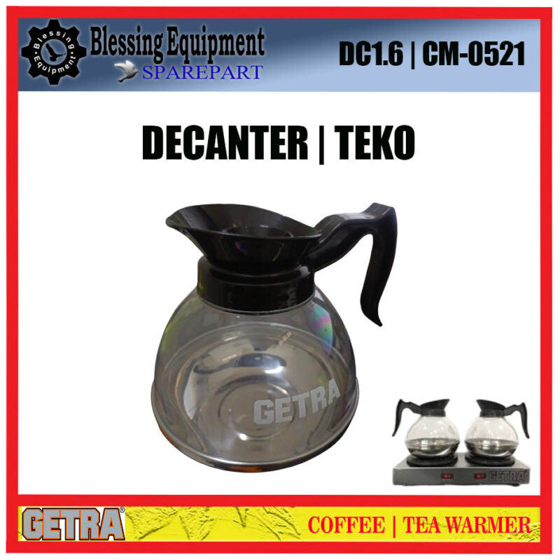 DC1.6 DECANTER | WADAH | TEKO Tea Coffee Warmer CM-0521 GETRA DC1.6 DECANTER | WADAH | TEKO Tea Coffee Warmer CM-0521 GETRA - Image 2