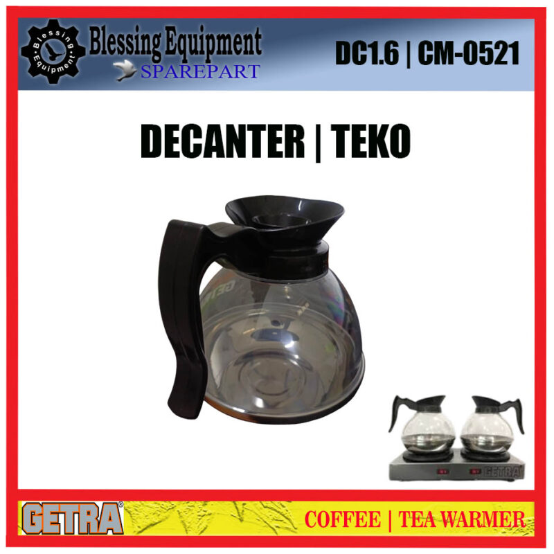 DC1.6 DECANTER | WADAH | TEKO Tea Coffee Warmer CM-0521 GETRA DC1.6 DECANTER | WADAH | TEKO Tea Coffee Warmer CM-0521 GETRA - Image 4