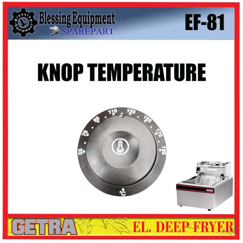 EF-81 | EF-82 SPAREPART KNOP TEMPERATURE Electric Deep Fryer GETRA EF 81 EF 82 KNOP TIMER - Image 2