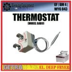 EF-81 | BM 4 | WYG 843 SPAREPART THERMOSTAT (NEW MODEL) Electric Deep Fryer GETRA EF 81 BM 4 WYG 843 TEMPERATURE CONTROLLER | PENGATUR SUHU OTOMATIS MODEL BARU MESIN PENGGORENGAN LISTRIK EF81 BM4 WYG843 GETRA