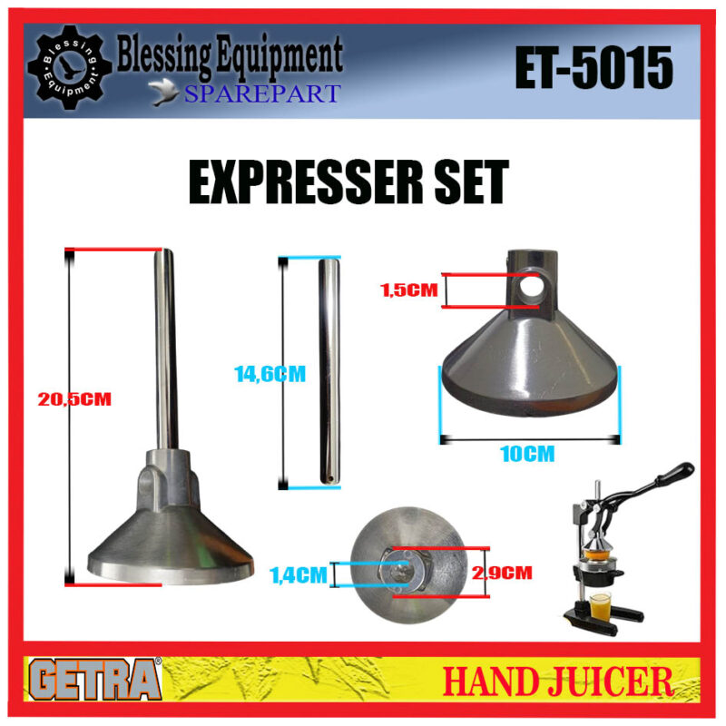 ET-5015 SPAREPART EXPRESSER SET Hand Juicer GETRA - Image 2