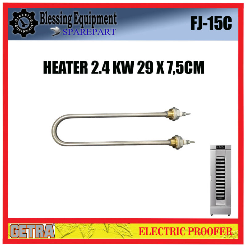 FJ-15C SPAREPART HEATER 2.4 KW 29 x 7.5 FJ 15C Electric Proofer GETRA PEMANAS 2400 WATT FJ-15C SPAREPART HEATER 2.4 KW 29 x 7.5 FJ 15C Electric Proofer GETRA PEMANAS 2400 WATT - Image 3