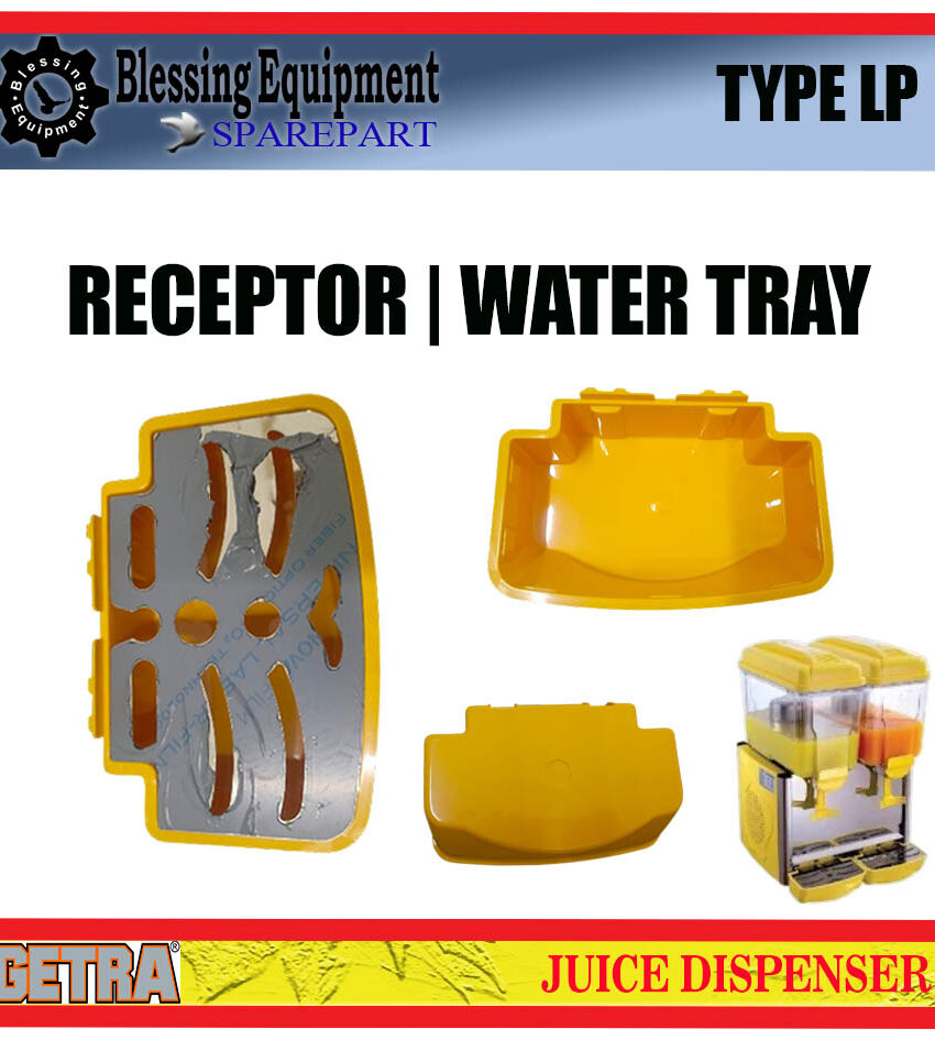 LP-12X1 LP-12X2 LP-12X3 SPAREPART RECEPTOR | WATER TRAY YELLOW COVER Juice dispenser GEA GETRA TYPE LP