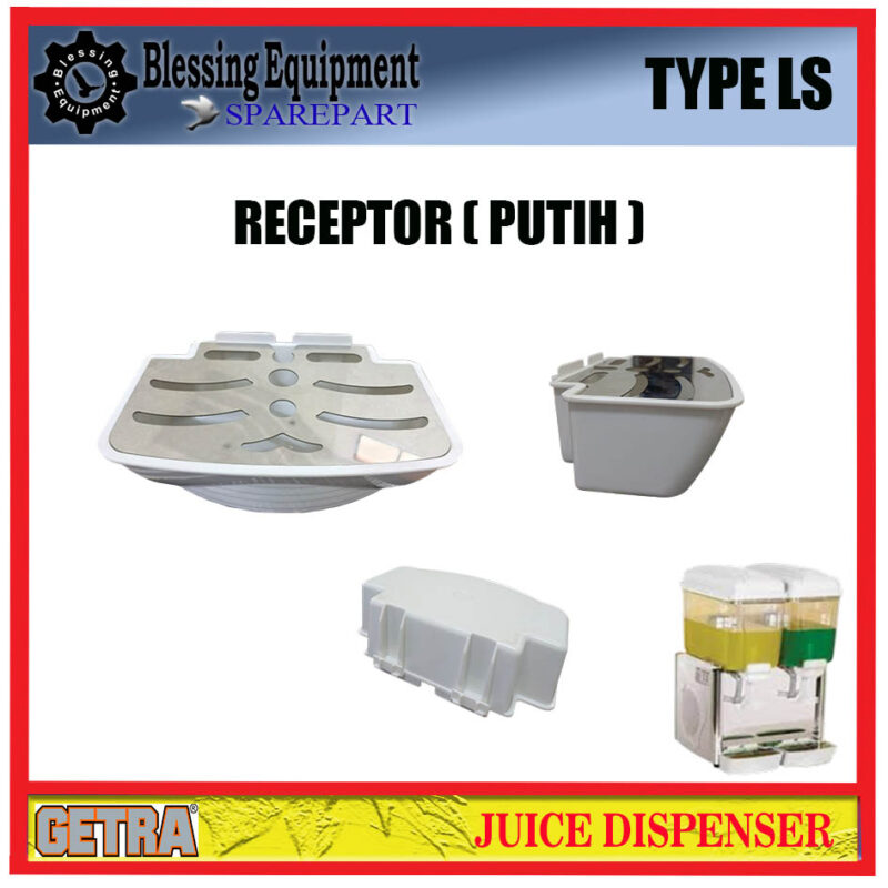 LS-12X1 LS-12X2 LS-12X3 SPAREPART RECEPTOR | WATER TRAY WHITE COVER Juice dispenser GEA GETRA TYPE LS