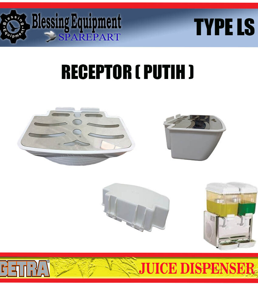LS-12X1 LS-12X2 LS-12X3 SPAREPART RECEPTOR | WATER TRAY WHITE COVER Juice dispenser GEA GETRA TYPE LS