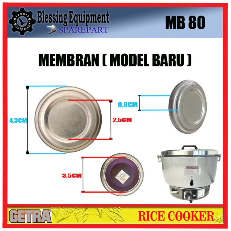 MB-80 SPAREPART MEMBRAN Rice Cooker GETRA - Image 2