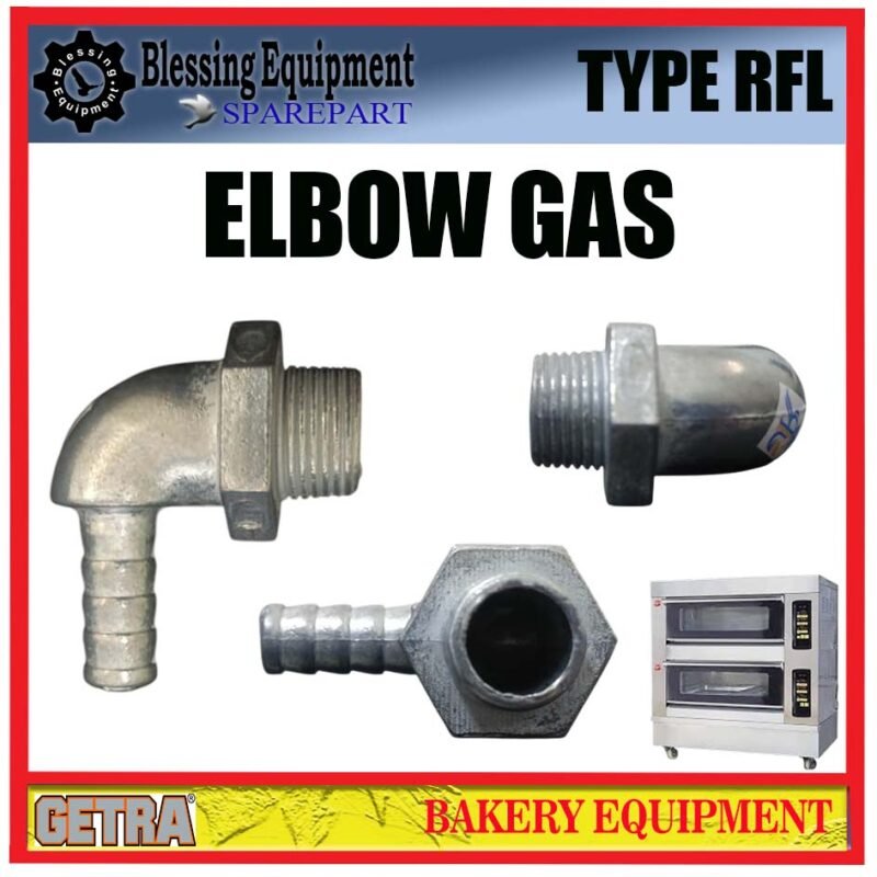 RFL-11SSGC GETRA SPAREPART NEPEL GAS | ELBOW | SIKU Gas Oven GETRA TYPE RFL SAMBUNGAN PIPA GAS L SIKU 90DERAJAT RFL GETRA