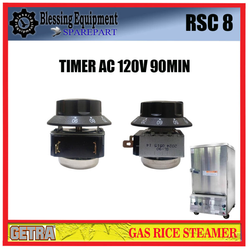 RSC-8 SPAREPART TIMER AC 120V 90Min Gas Rice Steaming GETRA - Image 5