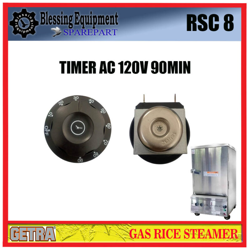 RSC-8 SPAREPART TIMER AC 120V 90Min Gas Rice Steaming GETRA - Image 4