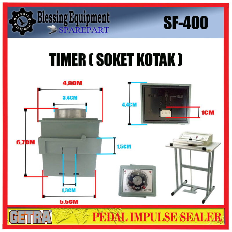 SF-400 SPAREPART TIMER (SOKET KOTAK) GETRA - Image 2