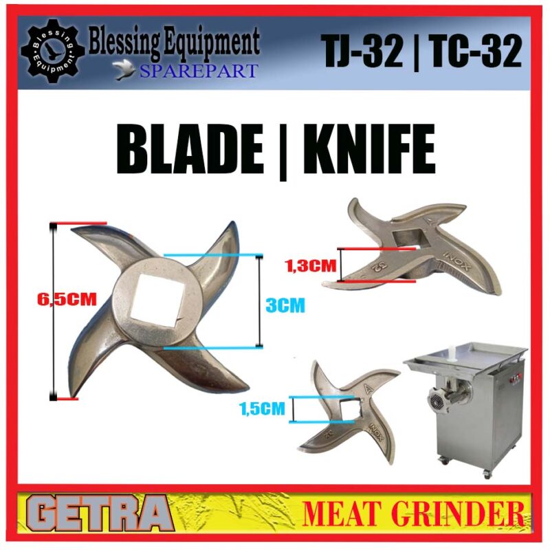 TJ-32 | TC-32 SPAREPART BLADE | PISAU | KNIFE Meat Grinder GETRA TJ-32 | TC-32 SPAREPART BLADE | PISAU | KNIFE Meat Grinder GETRA - Image 2