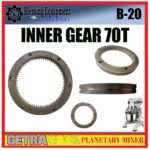 B-20 SPAREPART INNER GIGI LINGKAR DALAM Z=70 | GEAR | INTERNAL GEAR 70T Planetary Mixer GETRA B 20 GEAR 70T | RING GEAR Z-70 | RODA 70 GIGI MESIN PENGADUK ADONAN B20 GETRA