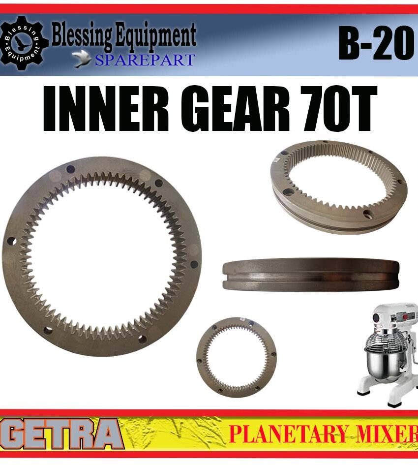B-20 SPAREPART INNER GIGI LINGKAR DALAM Z=70 | GEAR | INTERNAL GEAR 70T Planetary Mixer GETRA B 20 GEAR 70T | RING GEAR Z-70 | RODA 70 GIGI MESIN PENGADUK ADONAN B20 GETRA