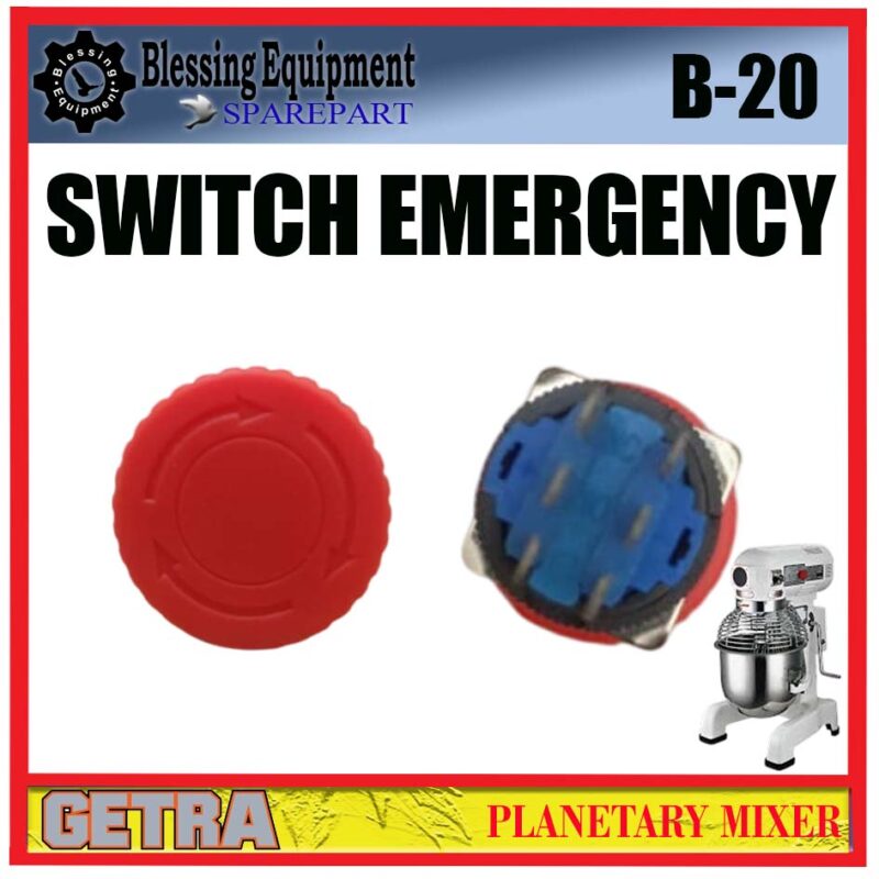 B-20 SPAREPART SWITCH EMERGENCY | EMERGENCY STOP BUTTON Planetary Mixer GETRA B 20 STAYPUT ACTUATOR | TOMBOL DARURAT MESIN PENGADUK ADONAN | MIXER B20 GETRA - Image 3