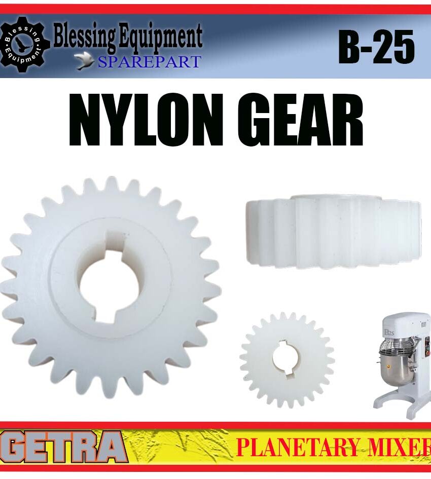 B-25 SPAREPART GIGI PLASTIK | GEAR NYLON 25L Planetary Mixer GETRA B 25 GEAR | GEAR PLASTIK 25L | GIGI NYLON MIXER KAPASITAS 25LITER GETRA B25