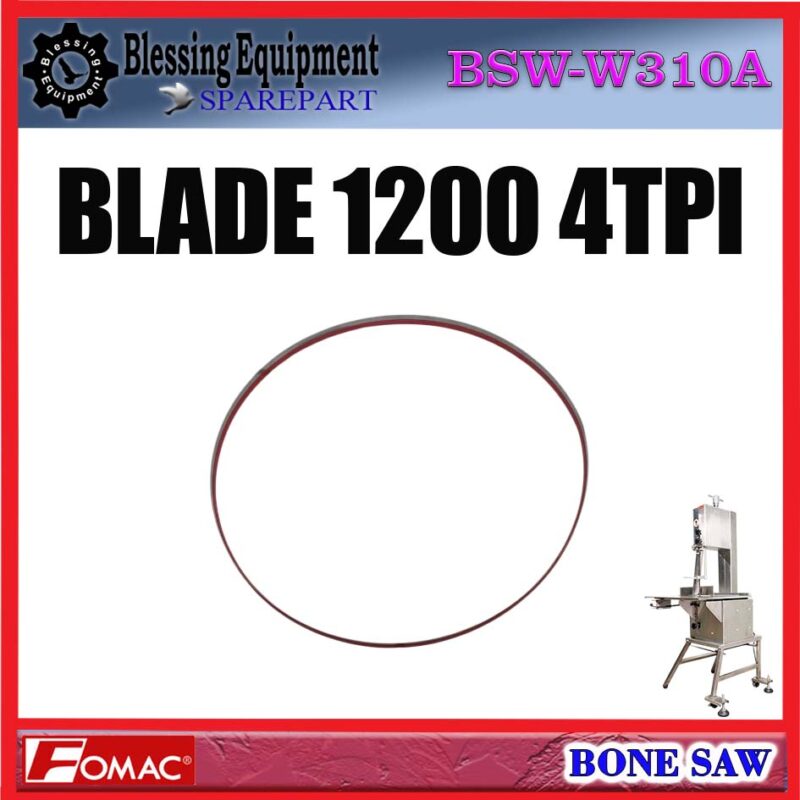 BSW-W310A SPAREPART KNIFE | PISAU | BLADE 1200 4TPI Bone Saw FOMAC BSW W310A BLADE 1200 | MATA PISAU 1200 4TPI MESIN GERGAJI TULANG BSWW310A FOMAC - Image 2