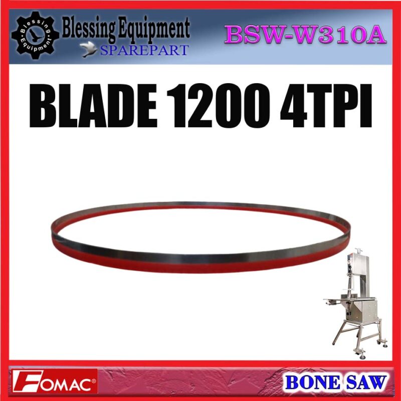 BSW-W310A SPAREPART KNIFE | PISAU | BLADE 1200 4TPI Bone Saw FOMAC BSW W310A BLADE 1200 | MATA PISAU 1200 4TPI MESIN GERGAJI TULANG BSWW310A FOMAC - Image 3