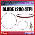 BSW-W310A SPAREPART KNIFE | PISAU | BLADE 1200 4TPI Bone Saw FOMAC BSW W310A BLADE 1200 | MATA PISAU 1200 4TPI MESIN GERGAJI TULANG BSWW310A FOMAC