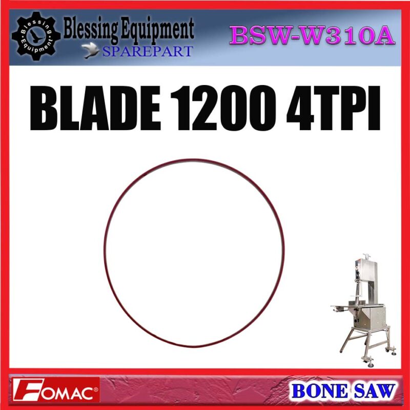 BSW-W310A SPAREPART KNIFE | PISAU | BLADE 1200 4TPI Bone Saw FOMAC BSW W310A BLADE 1200 | MATA PISAU 1200 4TPI MESIN GERGAJI TULANG BSWW310A FOMAC - Image 4
