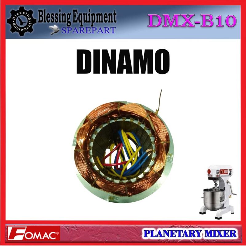 DMX-B10 SPAREPART MOTOR | DINAMO 10L Planetary Mixer FOMAC DMX B10 DINAMO PENGGERAK UTAMA | MOTOR PENGGERAK 10 LITER MIXER DMXB10 FOMAC
