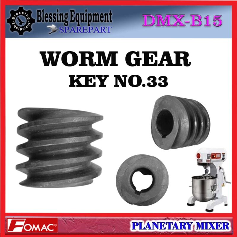 DMX-B15 SPAREPART KEY GEAR NO 33 | GEAR ULIR | WORM GEAR | GEAR BINTANG | GEAR CACING NO 33 Planetary Mixer FOMAC DMX B15 GEAR SPIRAL | KEY GEAR NO. 33 DMXB15 FOMAC DMX-B15 SPAREPART KEY GEAR NO 33 | GEAR ULIR | WORM GEAR | GEAR BINTANG | GEAR CACING NO 33 Planetary Mixer FOMAC DMX B15 GEAR SPIRAL | KEY GEAR NO. 33 DMXB15 FOMAC