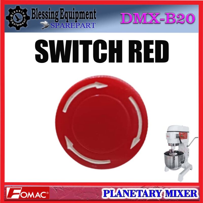 DMX-B20H SPAREPART SWITCH RED | SAKLAR MERAH Planetary Mixer FOMAC DMX B20H TOMBOL MERAH | SAKLAR | SAKELAR MIXER DMXB20H FOMAC - Image 5