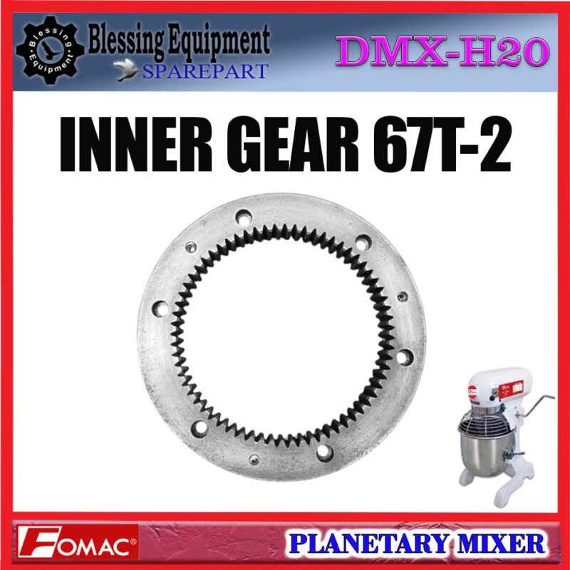 DMX-H20 SPAREPART INTERNAL GEAR | INNER GEAR 67T-2 | RODA GIGI GANDA Planetary Mixer DMXH20 FOMAC GEAR GANDA | INTERNAL GEAR 67 GIGI ROTASI GANDA MIXER FOMAC - Image 4