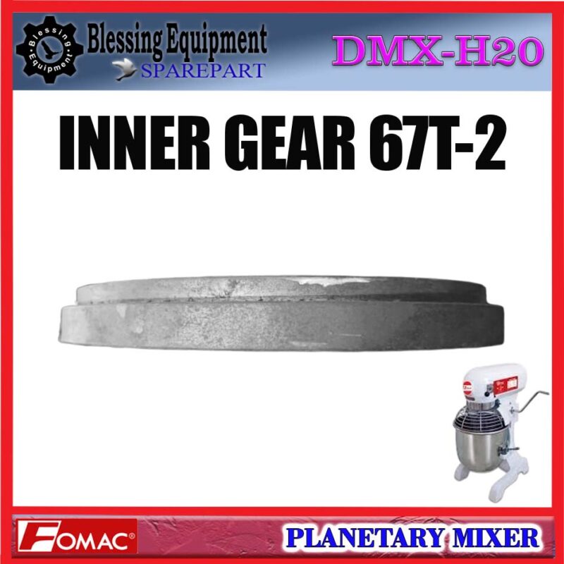 DMX-H20 SPAREPART INTERNAL GEAR | INNER GEAR 67T-2 | RODA GIGI GANDA Planetary Mixer DMXH20 FOMAC GEAR GANDA | INTERNAL GEAR 67 GIGI ROTASI GANDA MIXER FOMAC - Image 5
