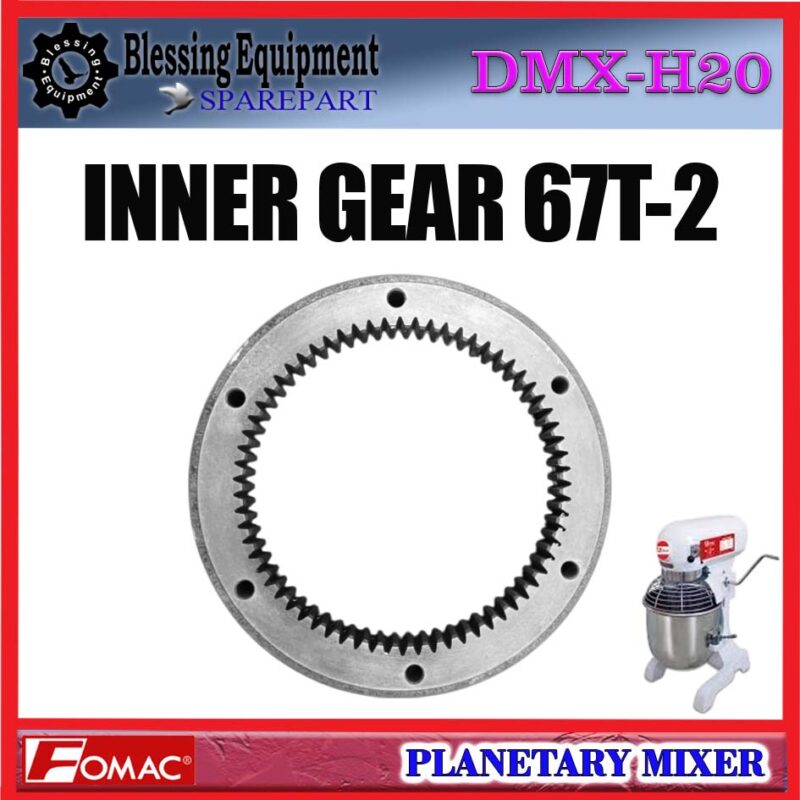 DMX-H20 SPAREPART INTERNAL GEAR | INNER GEAR 67T-2 | RODA GIGI GANDA Planetary Mixer DMXH20 FOMAC GEAR GANDA | INTERNAL GEAR 67 GIGI ROTASI GANDA MIXER FOMAC - Image 6