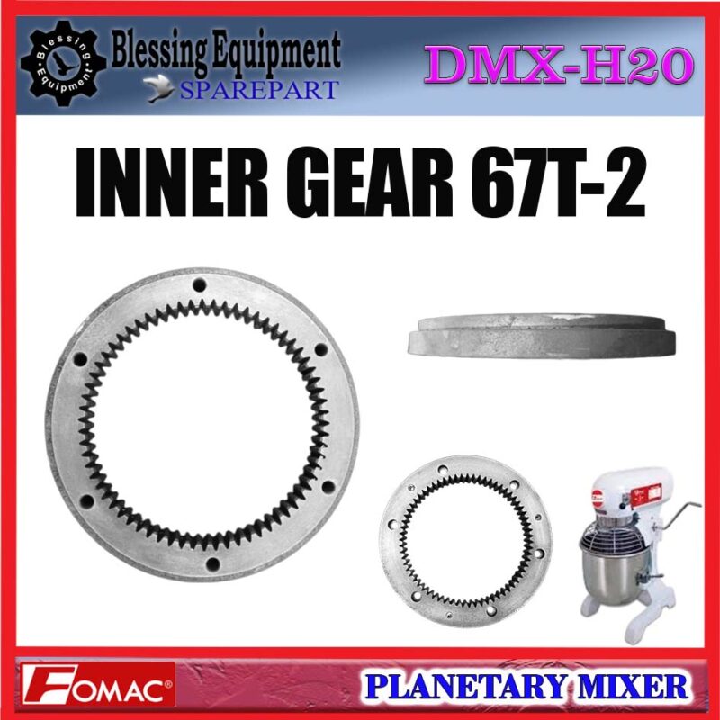 DMX-H20 SPAREPART INTERNAL GEAR | INNER GEAR 67T-2 | RODA GIGI GANDA Planetary Mixer DMXH20 FOMAC GEAR GANDA | INTERNAL GEAR 67 GIGI ROTASI GANDA MIXER FOMAC