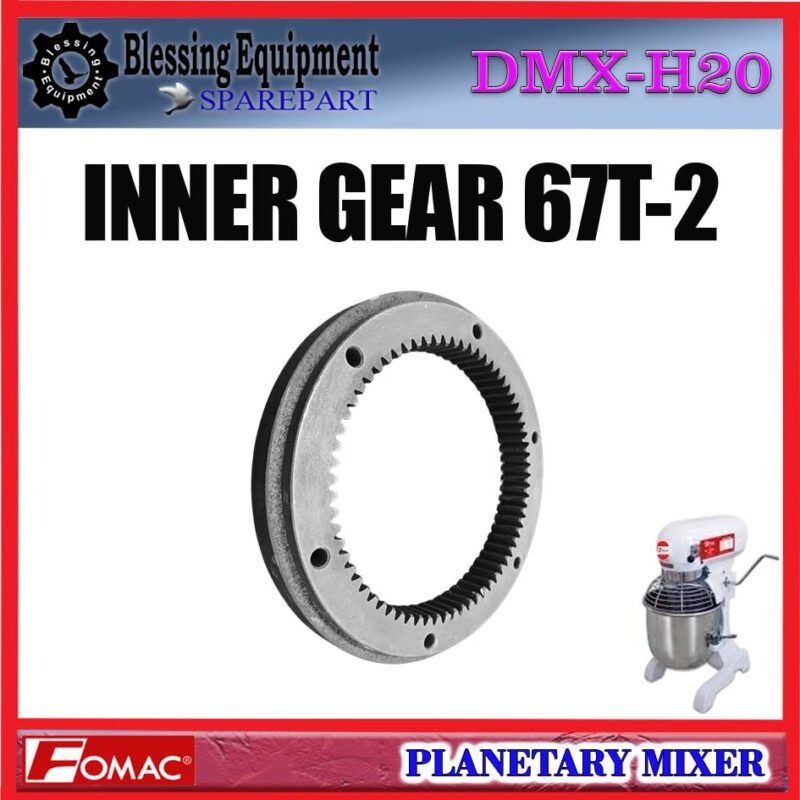 DMX-H20 SPAREPART INTERNAL GEAR | INNER GEAR 67T-2 | RODA GIGI GANDA Planetary Mixer DMXH20 FOMAC GEAR GANDA | INTERNAL GEAR 67 GIGI ROTASI GANDA MIXER FOMAC - Image 3