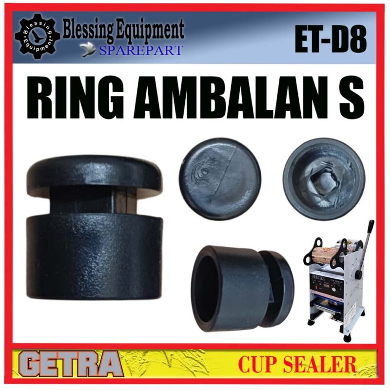 ET-D8 SPAREPART DUDUKAN PLASTIK KECIL S | RING AMBALAN S Cup Sealer GETRA ET D8 MOLDING RING PLASTIC ADAPTOR | PENYANGGA SAMPING UKURAN KECIL MESIN MANUAL CUP SEALER ETD8 GETRA ET-D8 SPAREPART DUDUKAN PLASTIK KECIL S | RING AMBALAN S Cup Sealer GETRA ET D8 MOLDING RING PLASTIC ADAPTOR | PENYANGGA SAMPING UKURAN KECIL MESIN MANUAL CUP SEALER ETD8 GETRA