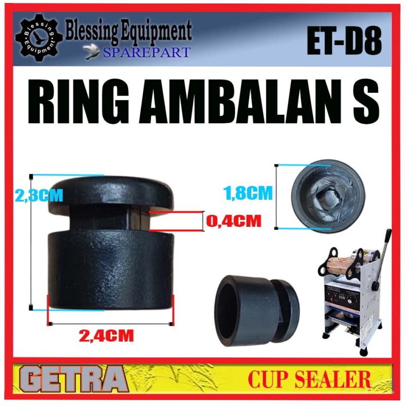 ET-D8 SPAREPART DUDUKAN PLASTIK KECIL S | RING AMBALAN S Cup Sealer GETRA ET D8 MOLDING RING PLASTIC ADAPTOR | PENYANGGA SAMPING UKURAN KECIL MESIN MANUAL CUP SEALER ETD8 GETRA ET-D8 SPAREPART DUDUKAN PLASTIK KECIL S | RING AMBALAN S Cup Sealer GETRA ET D8 MOLDING RING PLASTIC ADAPTOR | PENYANGGA SAMPING UKURAN KECIL MESIN MANUAL CUP SEALER ETD8 GETRA - Image 2
